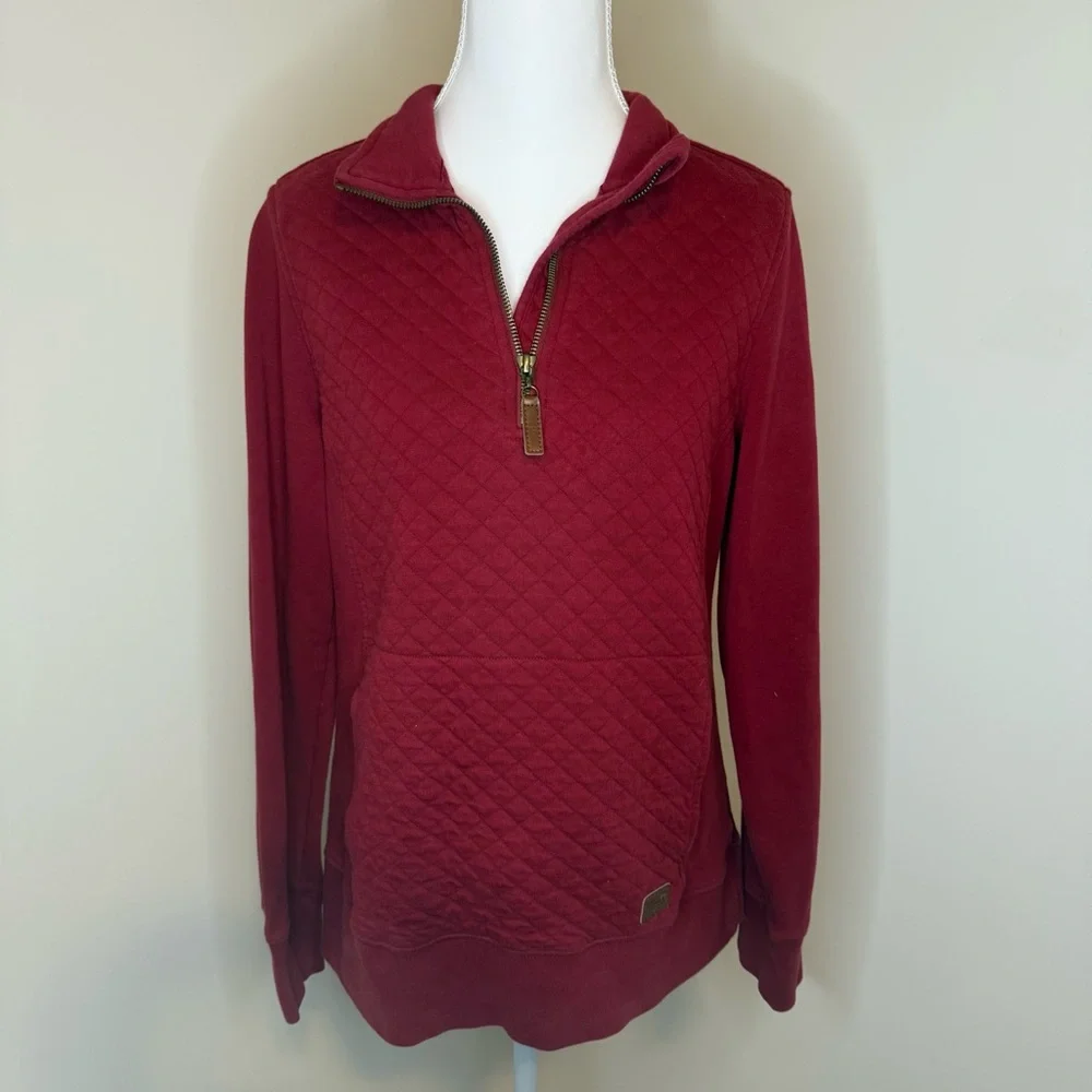 L.L. Bean Women's Red Quilted Jacket - Picture 1 of 5